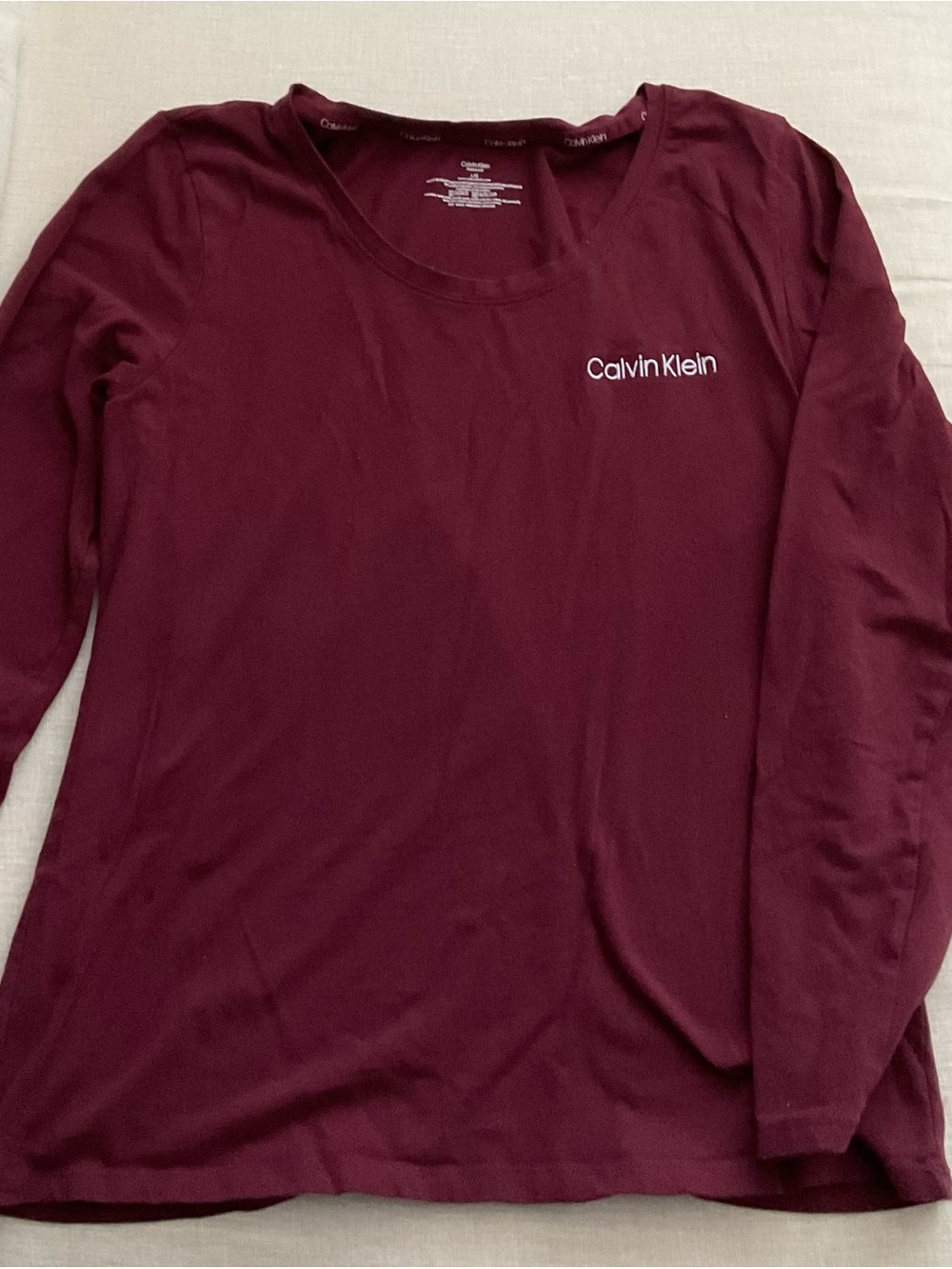 Calvin Klein Two Piece Fleece Long Sleeve Pajama Matching Set Loungewear Pants - Picture 3 of 9
